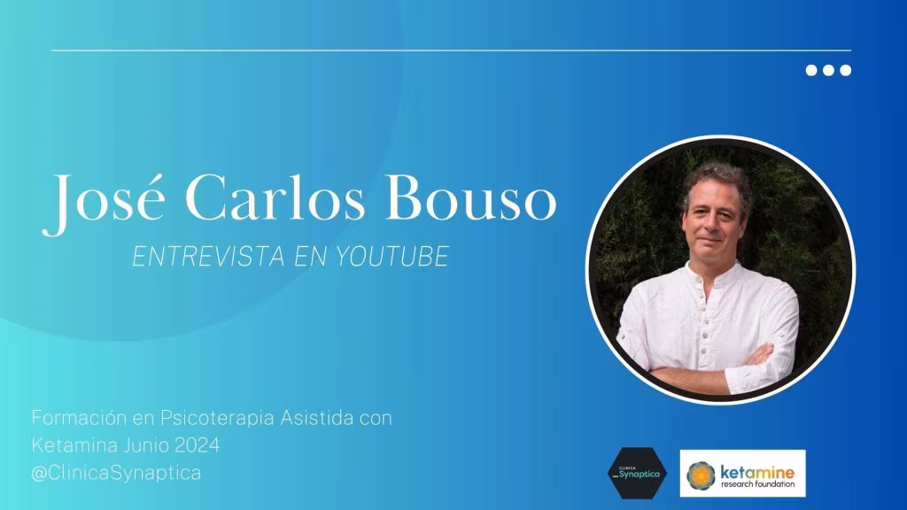 Intervista a José Carlos Bouso sulla psicoterapia assistita con ketamina, formazione di giugno 2024 a Barcellona